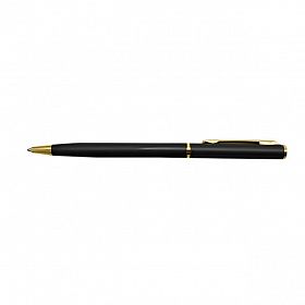Ручка шариковая BL металлическая, золотой клип,черный корпус
